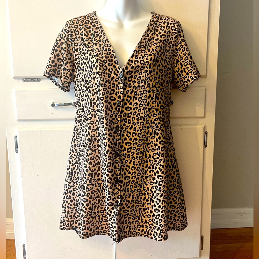 Boohoo Leopard Print Dress